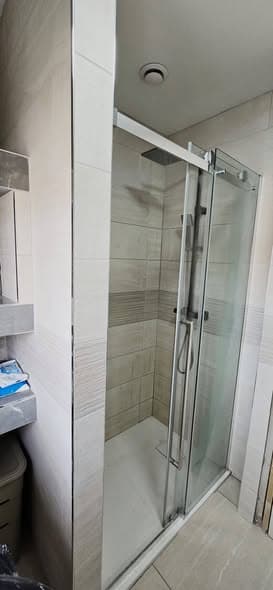 Walk-in shower install with full tiling — Bathroom Fitting by Emir Handyman in Essex & East London
