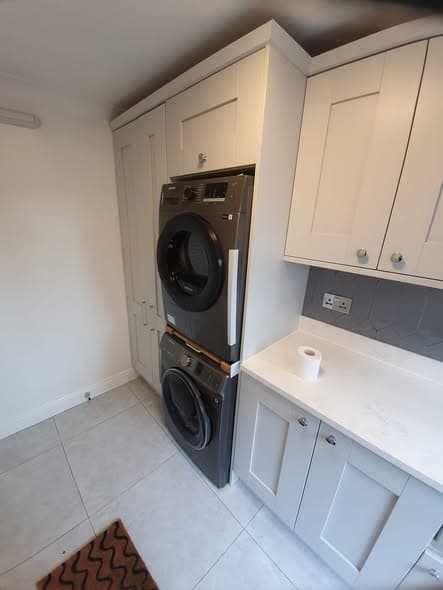 Utility room install, shaker units and butler sink — photo 4